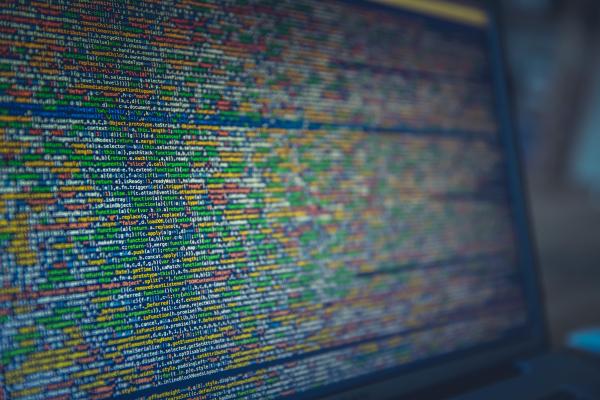 coding on a computer screen